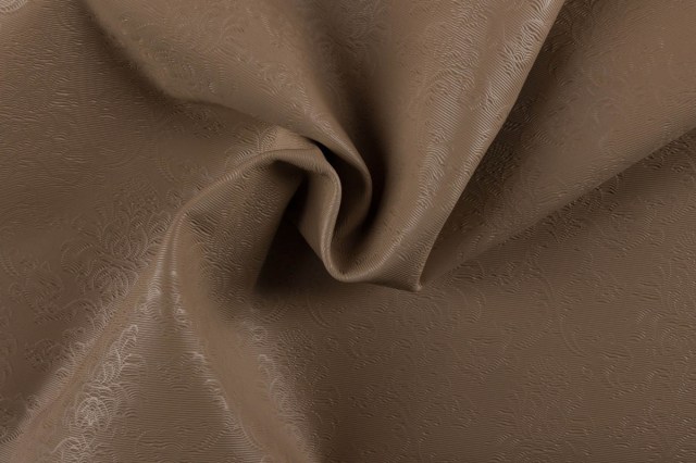 Vitello stampa motivo floreale embossed crema